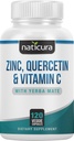 Cercetină de zinc cu vitamina C și Yerba Mate - 4-in-1 Suplimentul de sprijin imun nutritional - 120 Capsule vegetale - Made in the USA