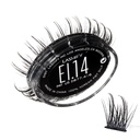 Lashify Extreme Ice 14mm Gossamer DIY Extensii de gene Refill, prima lash vreodată cu două fibre care prezintă atât fibre subțire și gros, negru, ușor de fals