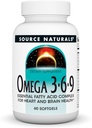Sursa Naturals Omega 3-6-9, Essential Gatty Acid Complex pentru Heart and Brain Health* - 60 Softgels