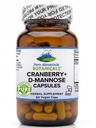 Botanicale pure Mountain capsule de fructe de pădure D Mannose - 60 Kosher Vegan Caps - 1000mg D Manose cu concentrat de afine Plus Vitamina C