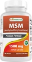 Cele mai bune naturale MSM 1500 mg 180 comprimate