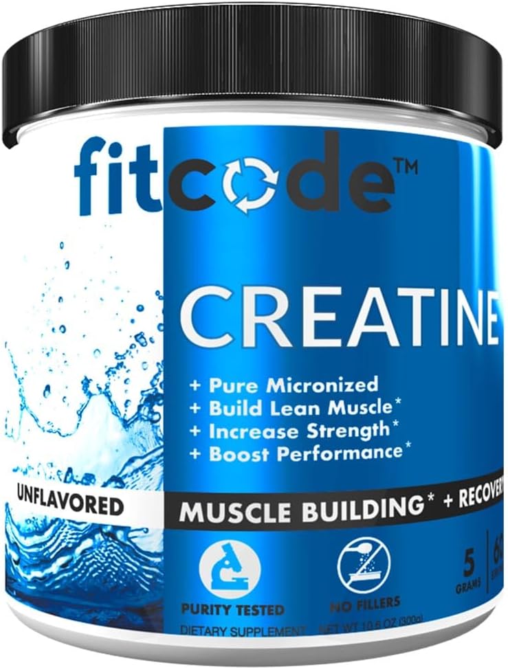 cod potrivit Creatină Monohidrat 5 Grams de Creatină pură Micronizată Monohidrat pentru Clădire musculară, Recuperare, Rezistenţă & Rezistenţă, Pulbere fără aromă, 60 Serviri