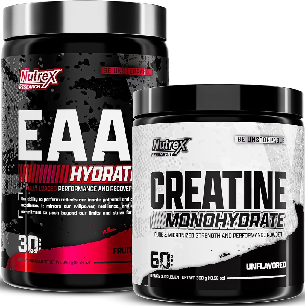 Nutrex cercetare EAA Hidratare fructe Punch & Creatină Monohidrat pulbere