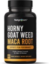 Natgrown Horny Goat buruienilor și Maca Root Extras Supliment pentru bărbați și femei (Extractul epimediu, Hornygoatweed) Capsule Vegane - 60 Ct