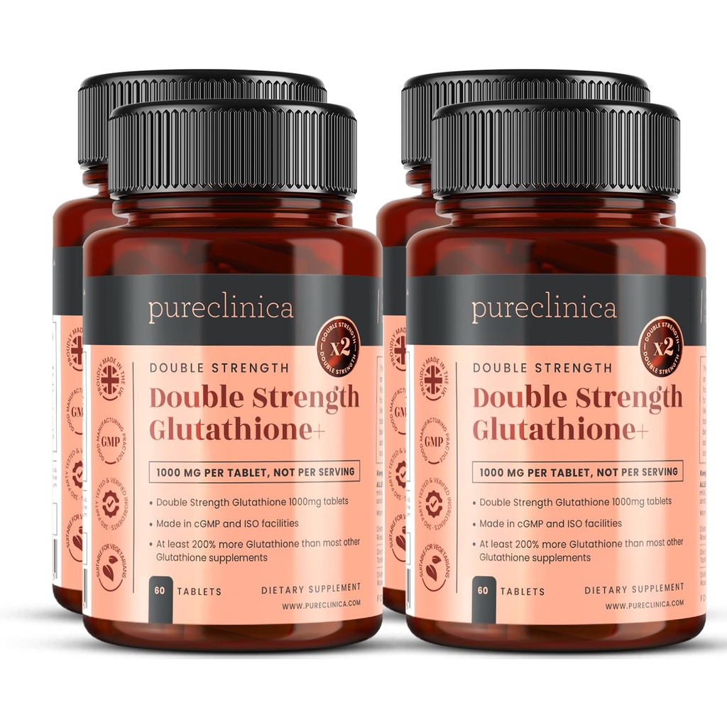 Glutationa 1000mg x 240 comprimate (4 Flacoane de 60) - m/500mg Glutationa, 300mg ALA şi 200mg VIT C per comprimat