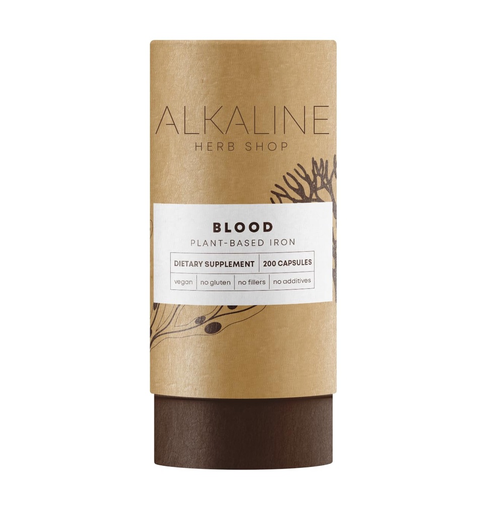 Alkaline Herb Shop Supliment de sânge 200 capsule (Iron)