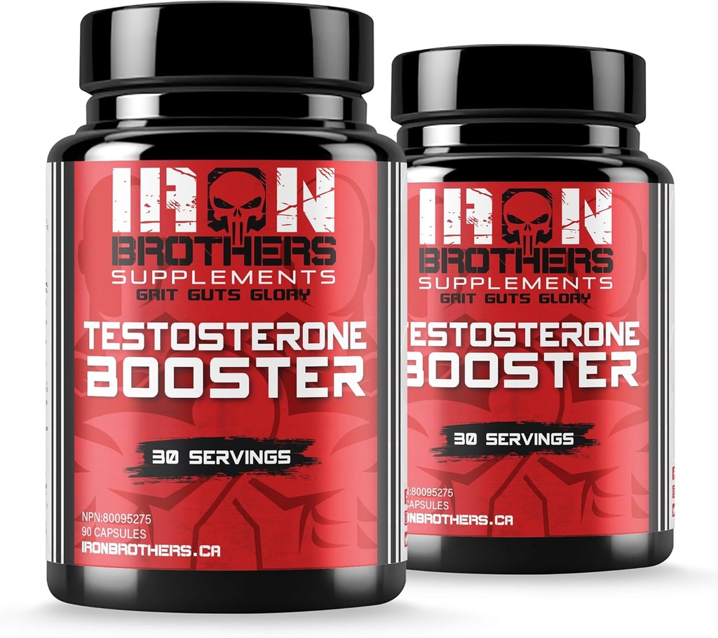 Testosterone Booster Supplements for Men - Estrogen Blocker - Supplement Natural Energy, Strength & Stamina - Lean Muscle Growth - Promotes Fat Loss - Increase Male Performance (2 Bottles)