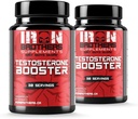 Testosteron Booster Suplimente pentru bărbaţi - Estrogen Blocker - Suplimentul de energie naturală, Putere & Rezistenţă - Lean musculare de creştere - promovează pierderea de grăsime - creşterea performanţei masculin (2 sticle)