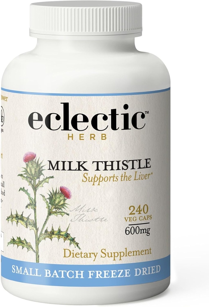 Eclectic Institute Raw Freeze-Dryed Non-GMO Milk Thistle 