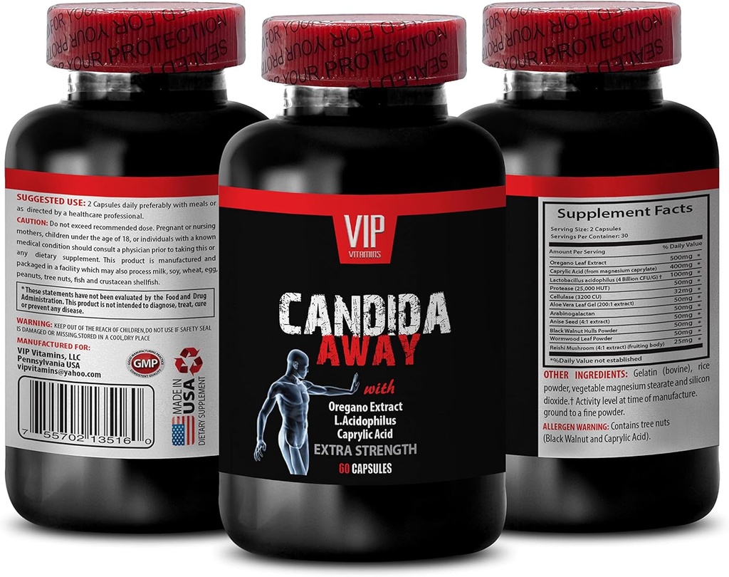 Sistemul imunitar Booster - CANDIDA EXTRA EXTRA FORMULA STRUNGTH - DIGESTIV AJUTOR - candidata curata, suport candidata, candidata supracrestere, supliment candidata, complex candidata, candidata - 1 flacon 60 Capsule