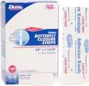 Dukal Butterfly Close Strips. Cutie cu 100 Bandaje adezive de închidere a rănilor. Bandaje sterile pentru protecţia rănilor. Utilizare unică. Înfăşurat individual. Uşor de aplicat.