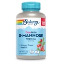 Solaray D-Mannose 1000mg cu CranActin Cranberry Supliment 400mg, Urinary Tract Health & Bladder Support Capsule cu vitamina C, Vegan, 60 Day Guarantee, 75 Serviri, 150 VegCaps