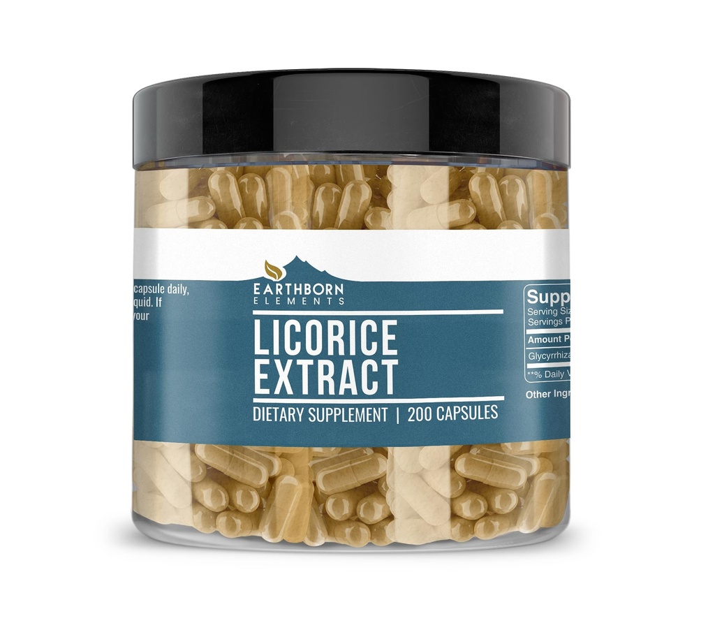 Extract de lemn dulce 200 capsule, pur și nediluat, fără aditivi