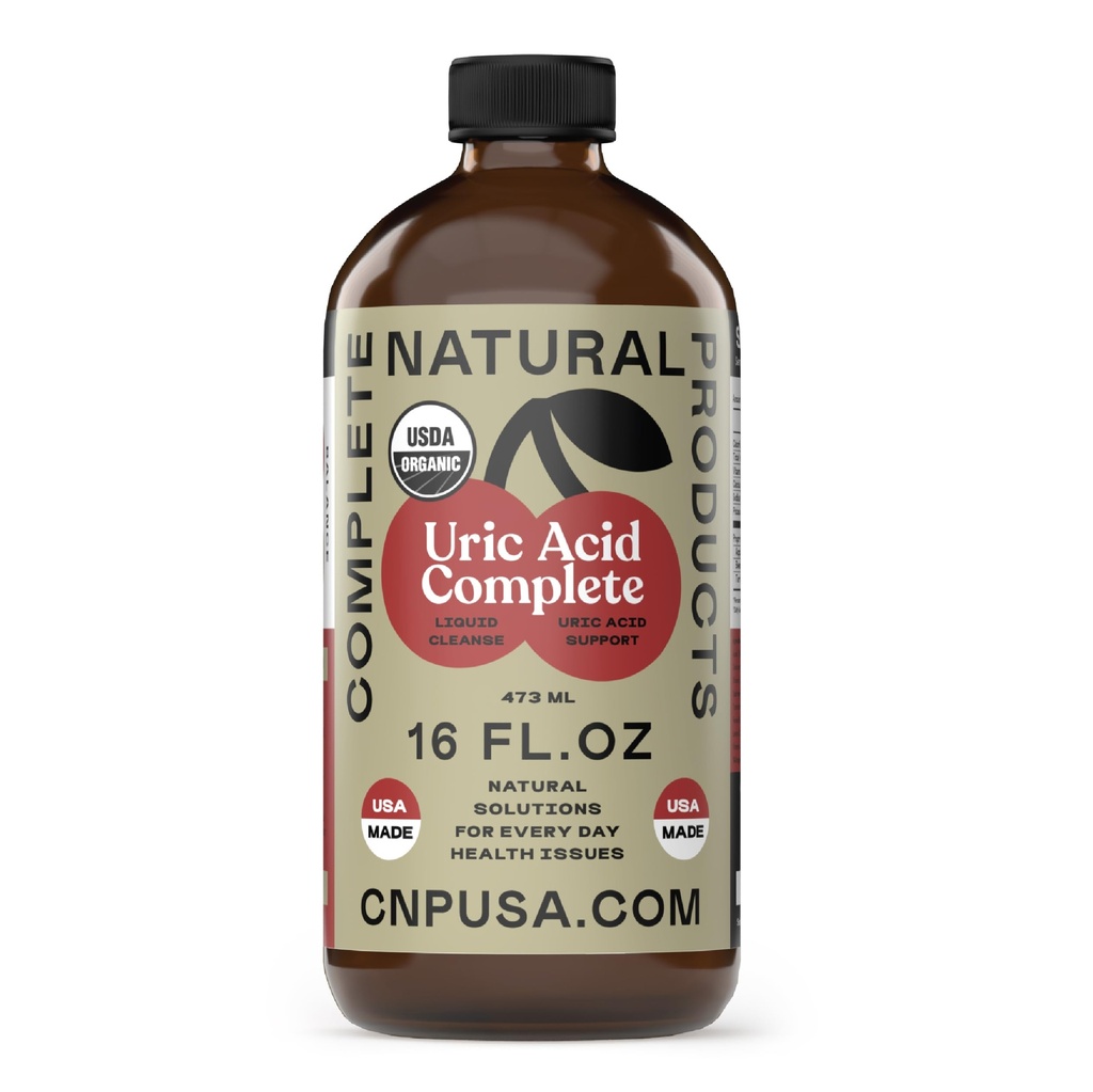 Produse naturale complete Acid uric complet - flacon de sticlă de 16 oz
