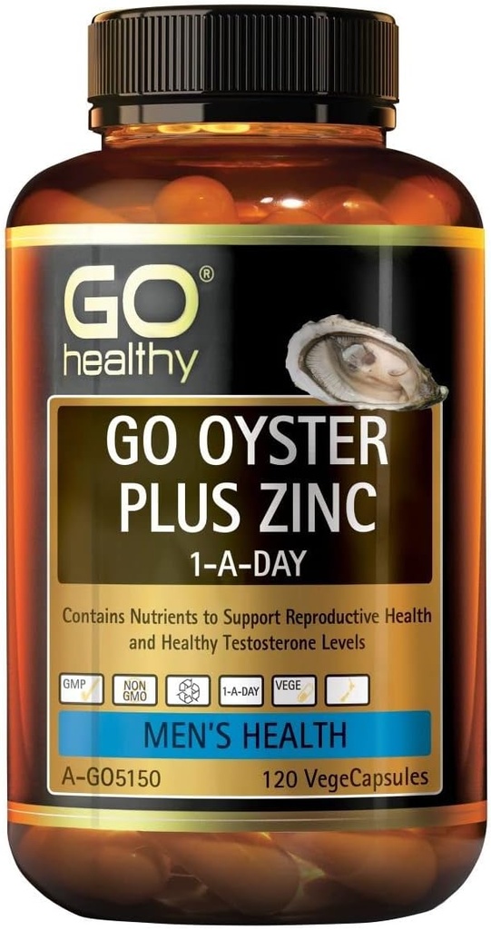 GO Oyster sănătos Plus zinc 1- A- zi 120 Vege capsule