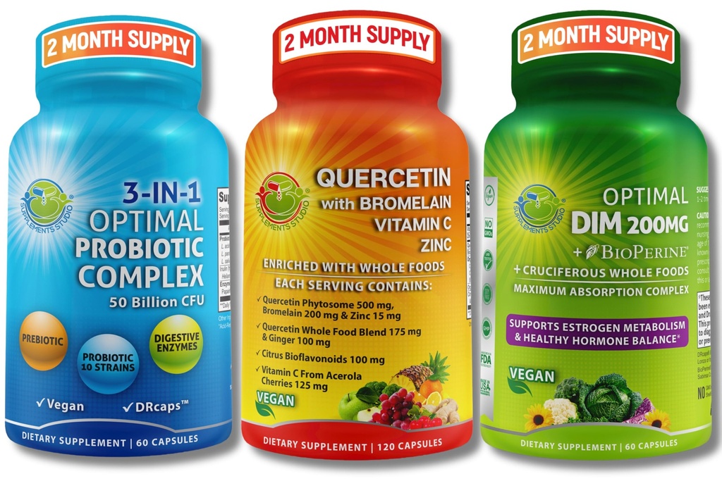 Vegan Hormonal, Immune & Gut Health Support Bundle 