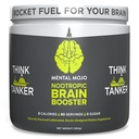 Nootropic Brain Booster (90 Servings) Nootropic Drink Mix & Brain Supplement - Brain Fuel Boots Energy, Focus & Memory - Zero Calories, Sugar Free - Kiwi Strawberry