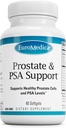 EuroMedica Prostat și PSA suport - Supliment alimentar pentru suport echilibrat sănătos prostată și hormon - Supliment vegetal cu Curcumin, ulei esențial turmeric și extract de semințe de struguri - 60 Softgels
