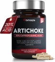 Amalth Artichoke Leaf Extract 120 Veg Capsule -20% Acid caffeoilchinic Extract standardizat - Suportă ficat și digestia non-GMO Gluten gratuit