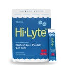 Hi-Lyte Electroliti + Proteine Stick-uri rapide Crisp Apple, 16 Serviri - Sodiu, Potasiu, Proteina Whey - Keto Friendly - 5g Proteina, Nu Zahăr