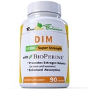 Suplimentul DIM 125mg - DIM Diindolilmetan Plus BioPerine 90-zi Aprovizionare DIM pentru echilibru estrogen, Hormone Menopause echilibru, suport acnee, piele de păr și unghii