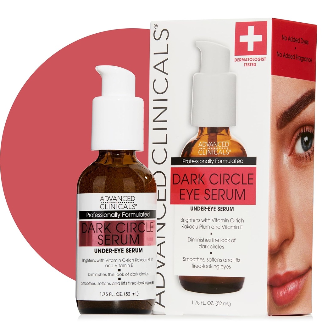Clinici avansate Cercul negru Cafeina sub ochi Ser pentru fata cu acid hialuronic hidratant + Peptide 