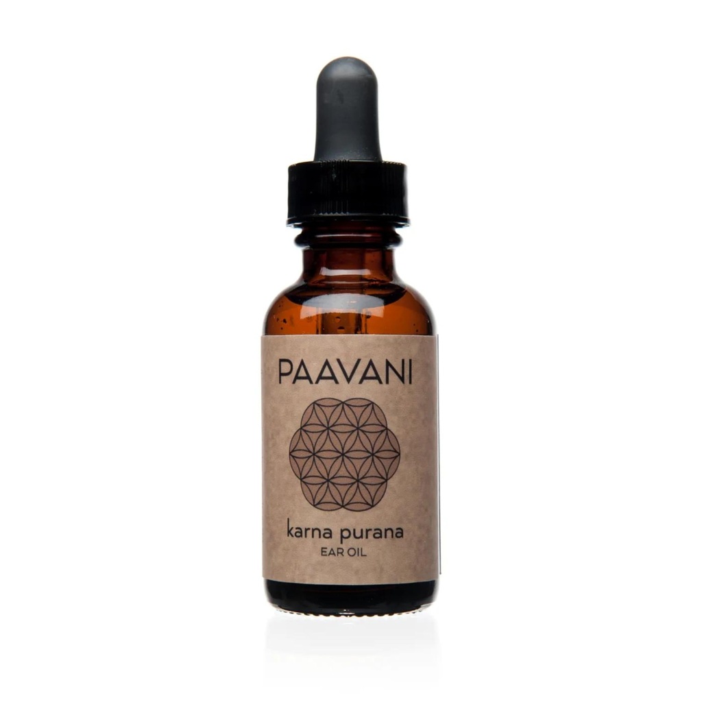 PAAVANI Ayurveda ulei de ureche - Made in USA - Ayurvedic picaturi de ureche Herbal - Itchy Ears & Earache Relief - 100% Organic, 1 oz