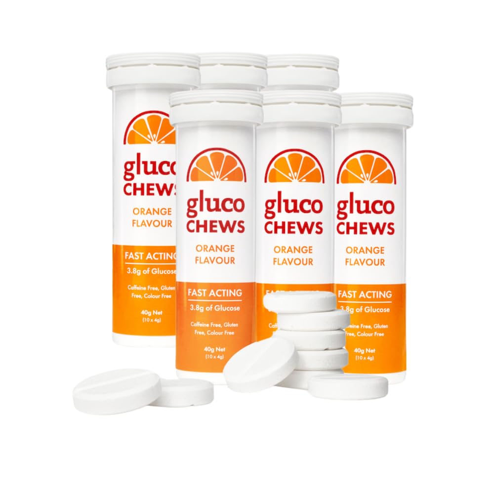 Glucochews Orange Glucoza tablete de zahăr 