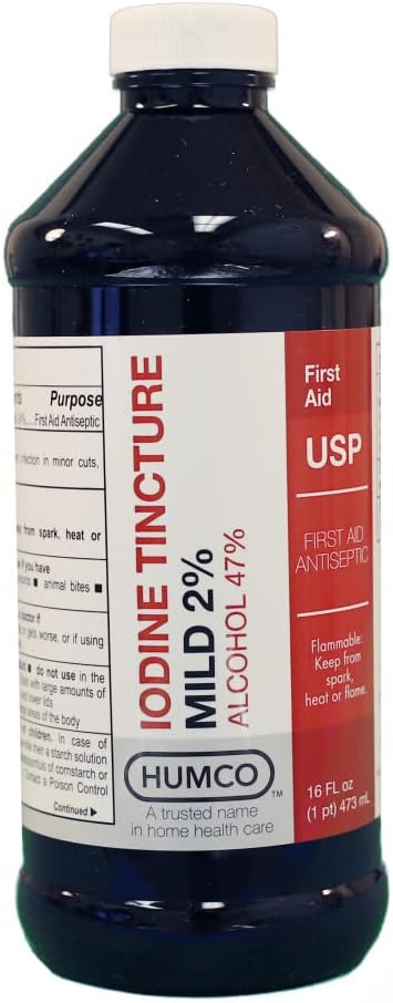 Humco Mild Iodine Tincture USP - 16 oz