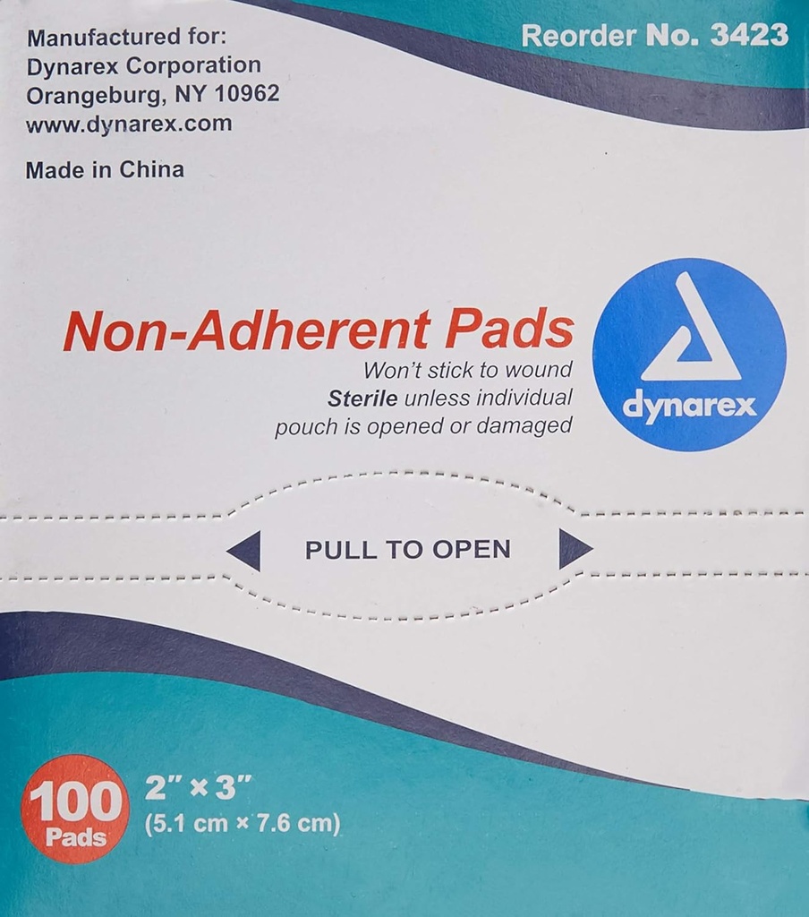Dinarex Pad non-adferent, steril, 2x3, Box/100
