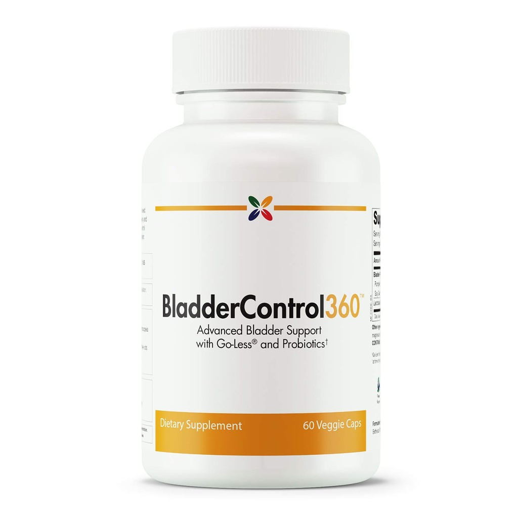 Stop imbatranire acum - BladderControl360 Formula - Suport pentru controlul vezicii urinare - Go-Less & Probiotice - Supliment probiotic pentru sanatate urinara - Lactobacillus Rhamnosus, extracte de germeni de dovleac si soia - 60 Vcaps
