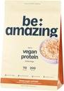 BE AMAZING pudra de proteine Vegan, fulgi de ovăz maro de zahăr, 20g de proteine pe bază de plante cu fibre prebiotice, carbohidrat scăzut, lactate și gluten Free Shake Mix, fără adaos de zahăr, 29.3 oz, 25 Serviri