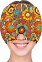 ZNÖCUETÖD Migrene Relief Cap Capac de ajutor de cap Cap de gheaţă capac rece pentru Migrene Cefalee Sinus stres Tensiune Cap de gheaţă Pachet de gheaţă Wrap Migrene Masca Hangover Cap de gheaţă Beanie fierbinte / rece Compresie Femei