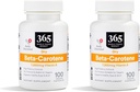 365 by Whole Foods Market, Beta Caroten Dry 15000 MCG, 100 Count (Pachet de 2)