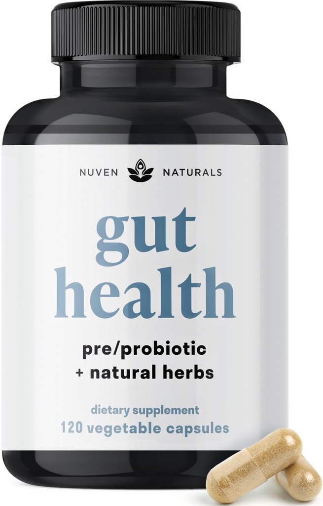 All-in-One Gut Health w/Probiotics, Prebiotice, Digestion-Suporting Herbs, și Adaptogens - Leaky Gut Formula de reparații pentru a sprijini Lining Gut, Ajutor în Digestion, și promovarea Bacterii bune
