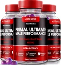 NutraRize (3 ambalaj) Gumiile supreme primare, Suplimentul oficial de performanță PrimalUltimate, Cheia pentru a restabili încrederea, Gummy Premium, Premium Prime Recenzii oficiale (180 Gummies)