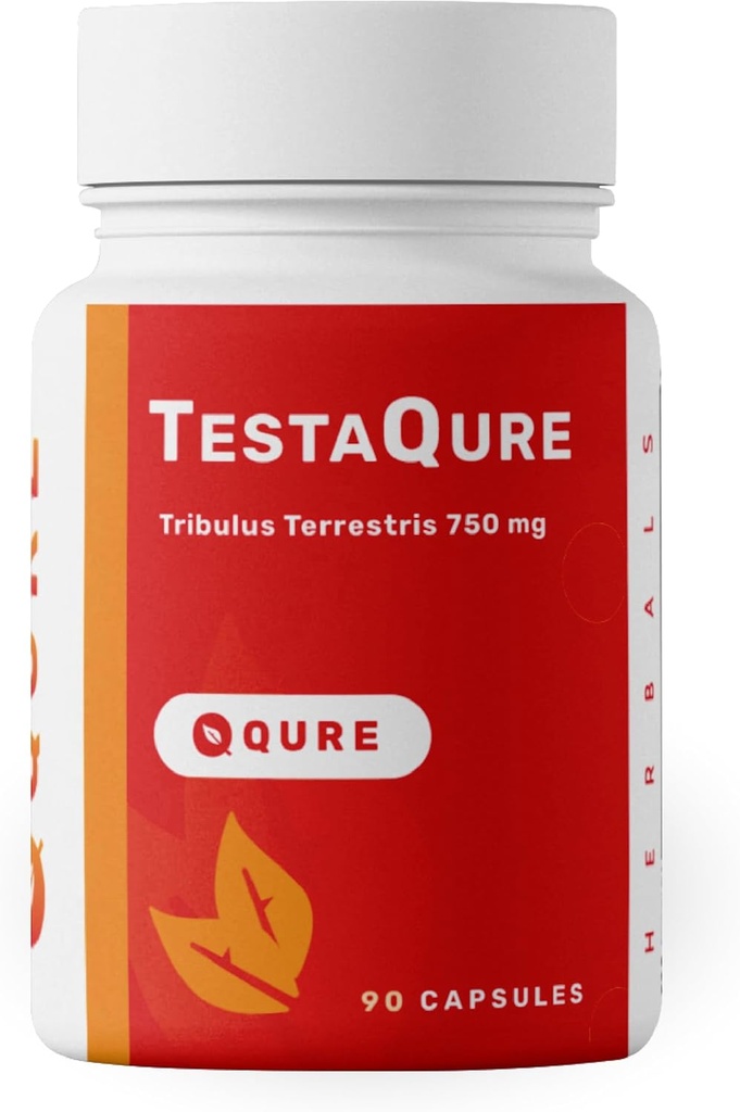 TestaQure Testosteron Supliment pentru barbati - Booster testosteron creste potenta masculina si masa musculara - Rezistenta, Endurance, Energetic & Mood Enhancer - 90 Capsule Vegan & Soy-Free