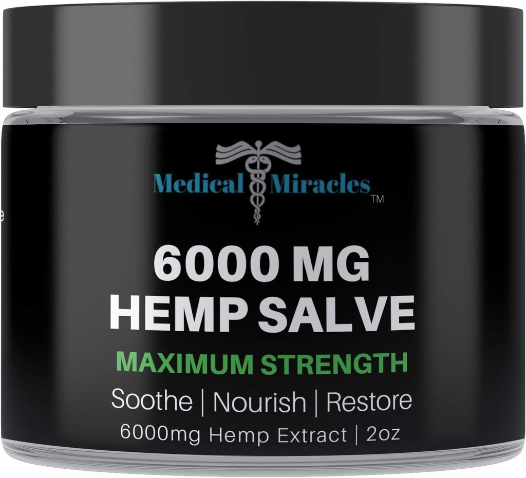 Miracole medicale 6000 MG Putere maximă Vindecare Salve Utilizarea pentru HIPS, articulații, gât, spate. Fabricat cu cele mai bune ingrediente disponibile