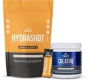 Hidratare si performanta Bundle: 150g Micronited Creatin Monohidrat & Hydrashot portocaliu Electrolit de hidratare pulbere (15 serviri) 
