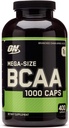 Optimum Nutrition Mega-Size BCAA 1000 Capace - 400 capsule (200 Servings)