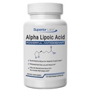 Labs Superior Alpha Acid lipoic 600 mg capsule, Pure non-GMO ALA, Absorbție ridicată, Suport pentru nervi, Circulație sănătoasă și răspuns nervos, Antioxidant de imbatranire sanatos, 120 Veg Caps, aprovizionare 4-Month