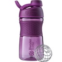 BlenderBottle 20-Ounce SportMixer Twist Cap Tritan Grip Shaker Sticle, Navy and Plum