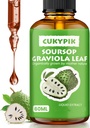 Suplimente minerale Soursop Graviola Extract de frunze picătură lichidă Plus Botanică pură pentru suport de celule, Zzz & Antioxidant - Soursop Bitters lichid, 2-4 lună de aprovizionare, 2 Fl Oz