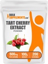BulkSupplements.com Tart praf extract de cireșe - supliment de cireșe tartă, supliment vegetal - sursă antioxidantă, gluten gratuit, 500 mg per Serving, 100g (3.5 oz) (Pachet de 1)