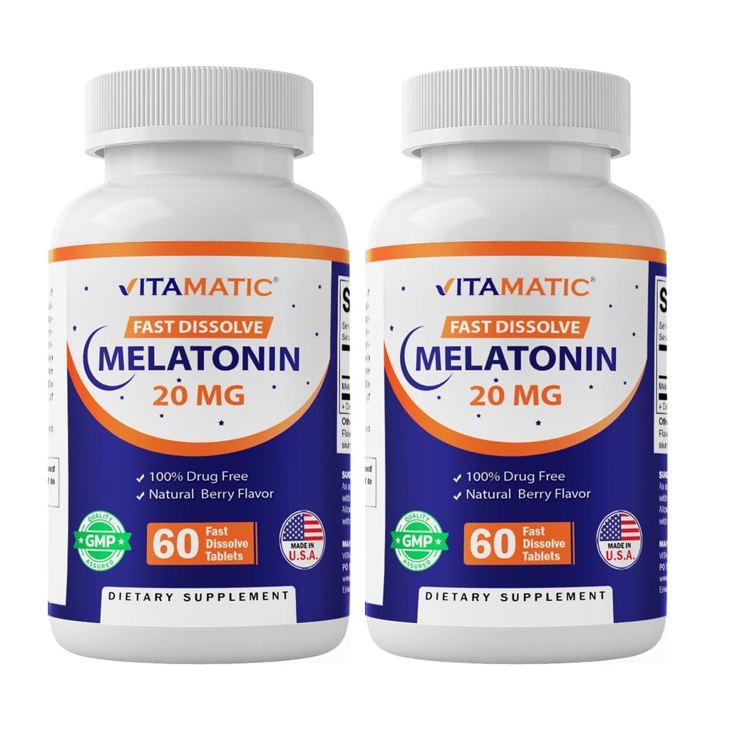 Vitamatic 2-Pack mare potenta Melatonina 20 mg 