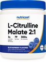 Nutricost L-Citruline Malate 2:1 (300 de grame) (Zmeură albastră)