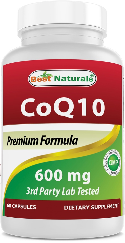 Cele mai bune Naturale CoQ10 600 mg 60 capsule (81776013725)