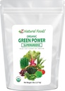 Z Natural Foods Greens Organic Superfood Powder - Barley Grass, Wheatgrass, Spirulina, Spanac, Broccoli, Alfalfa Leaf, Beet Root, Tomato, Dulse & Moringa - Raw Vegan Gluten Free - 5lbs