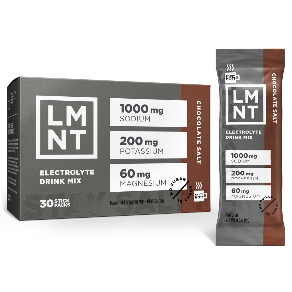 Drink LMNT Zero zahăr fierbinte Ciocolata sau Mixer de cafea - Ciocolata sare 