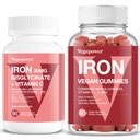 Gume de fier Vegan + Bisglicinat de fier 30MG 